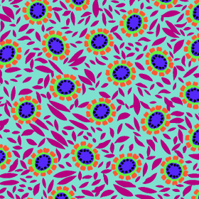 几何树叶拼接矢量图服装纺织面料水印数码印花金昌花型素材