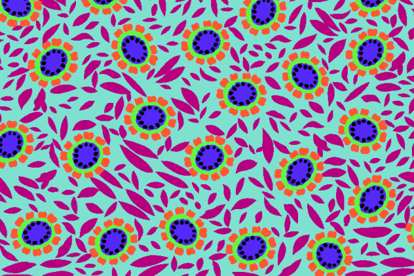 几何树叶拼接矢量图服装纺织面料水印数码印花金昌花型素材