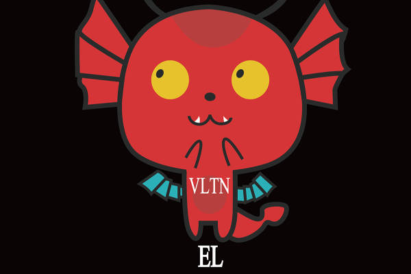 VALENTINO猫咪小怪兽印花矢量图服装T恤裁片印花花型素材