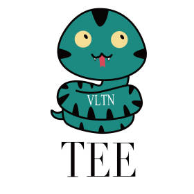 VALENTINO趣味卡通蛇印花矢量图服装裁片T恤烫图印花花型素材