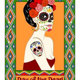 卡通人物植物牡丹花朵矢量图服装裁片T恤烫图印花花型素材