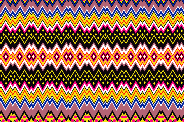 几何多彩波浪圆形拼接矢量图服装纺织面料水印数码印花金昌花型素材