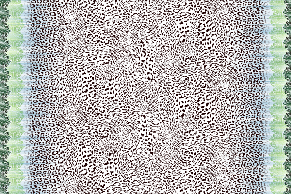 几何豹纹羽毛拼接矢量图服装纺织面料水印数码印花金昌花型素材