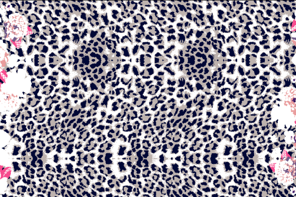 几何豹纹花朵拼接印花矢量图服装纺织面料水印数码印花金昌花型素材