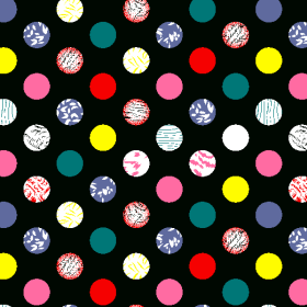 多彩花纹圆形图案拼接矢量图服装纺织面料水印数码印花金昌花型素材