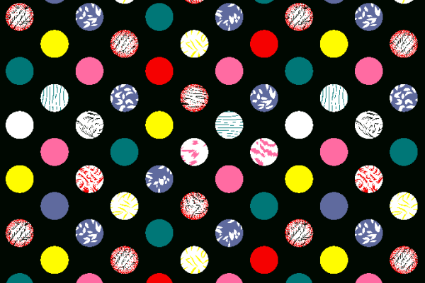 多彩花纹圆形图案拼接矢量图服装纺织面料水印数码印花金昌花型素材