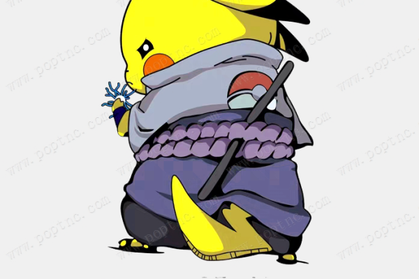 卡通数码宝贝皮卡丘印花图案服装裁片T恤烫图印花花型素材