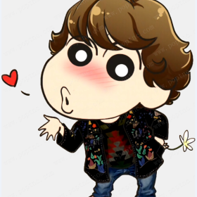 卡通人物图案蜡笔小新印花图案服装裁片T恤烫图印花花型素材