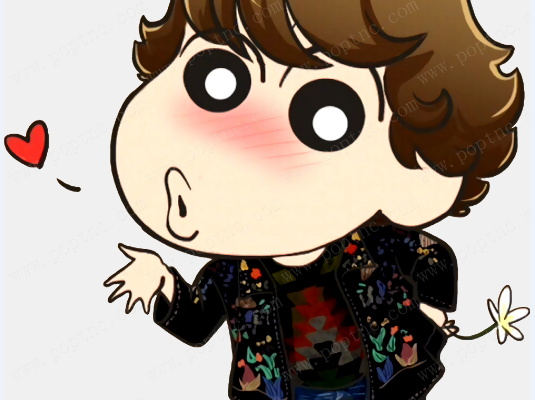 卡通人物图案蜡笔小新印花图案服装裁片T恤烫图印花花型素材