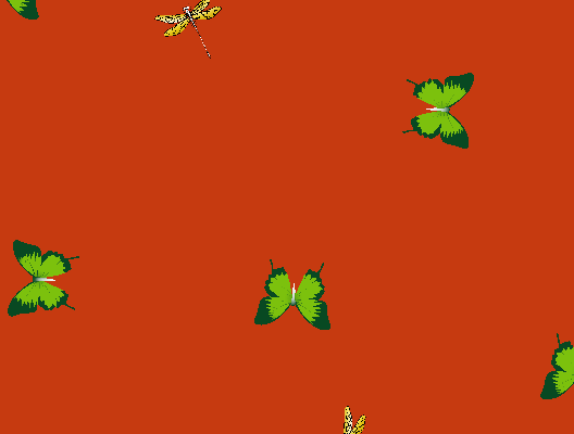 蝴蝶蜻蜓昆虫拼接矢量图服装纺织面料水印数码印花金昌素材矢量图