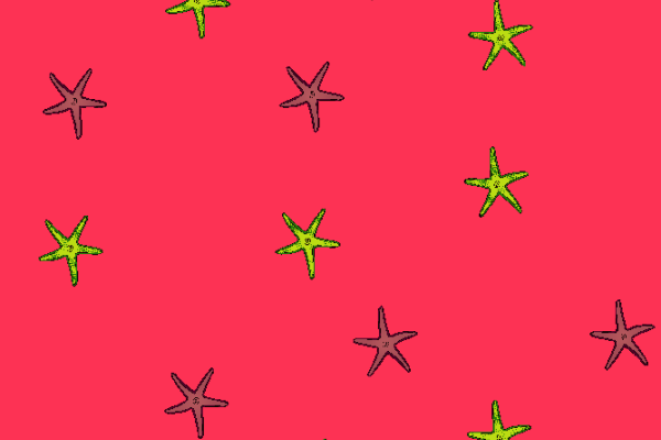 海星拼接矢量图服装纺织面料水印数码印花金昌花型素材