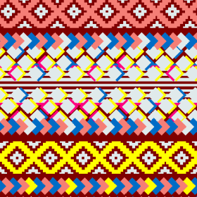 几何马赛克拼接印花矢量图服装纺织面料水印数码印花金昌花型素材