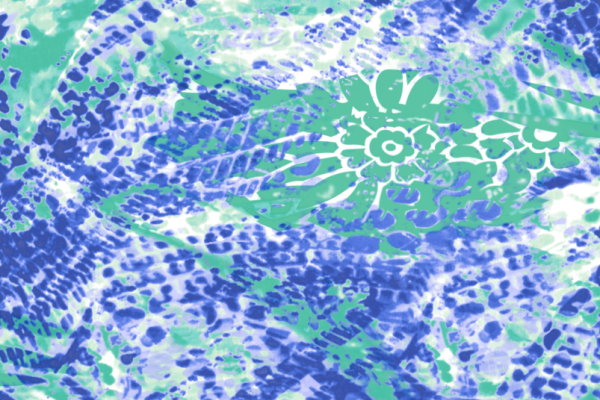 几何蓝色涂鸦矢量图服装纺织面料水印数码印花金昌花型素材