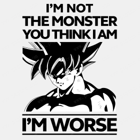 七龙珠悟空字母印花花型服装裁片T恤烫图印花花型素材