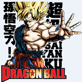 七龙珠悟空字母印花花型服装裁片T恤烫图印花花型素材