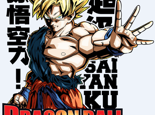 七龙珠悟空字母印花花型服装裁片T恤烫图印花花型素材