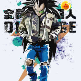 七龙珠悟空字母全员恶人印花花型服装裁片T恤烫图印花花型素材