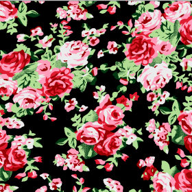 植物玫瑰花卉矢量图服装纺织面料水印数码印花金昌花型素材