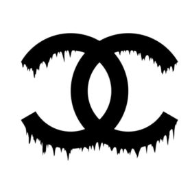 几何图案双C香奈儿图案服装裁片T恤烫图印花花型素材