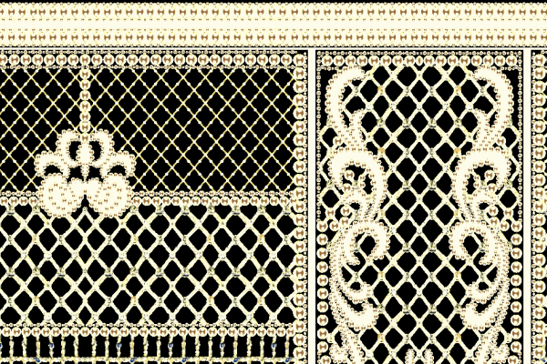 几何拼接复古花纹矢量图服装纺织面料水印数码印花金昌花型素材