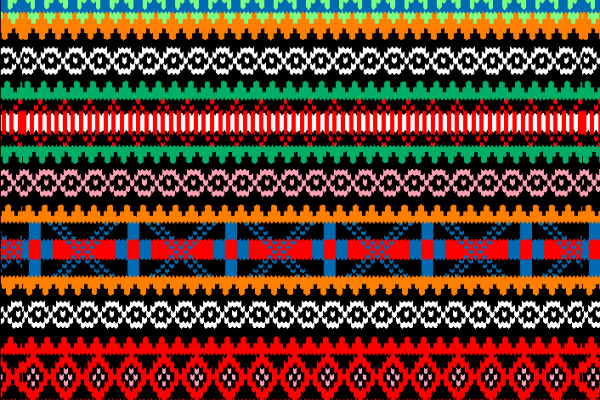 多彩几何菱形拼接矢量图服装纺织面料水印数码印花金昌花型素材