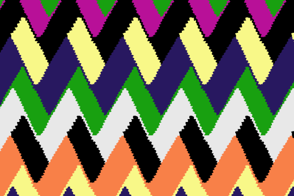 多彩几何波浪菱形矢量图服装纺织面料水印数码印花金昌花型素材