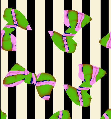 黑白条子几何蝴蝶结矢量图服装纺织面料水印数码印花金昌花型素材