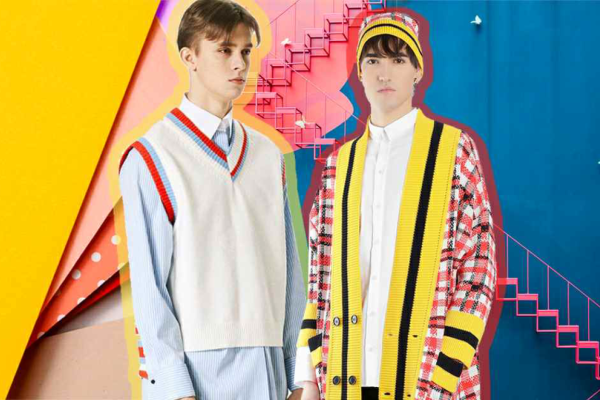 2020春夏男装毛衫重点款式细节缤纷罗纹