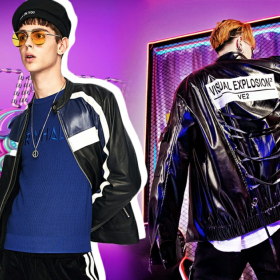 2020春夏男装皮衣工艺趋势预测拼接装饰