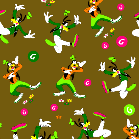 卡通动漫高飞矢量图服装纺织面料水印数码印花金昌花型素材