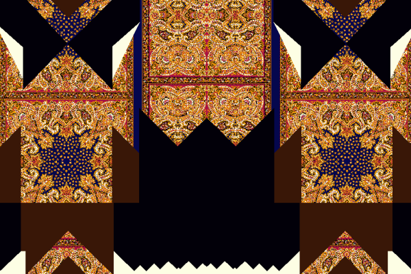 复古几何花纹拼接矢量图服装纺织面料水印数码印花金昌花型素材