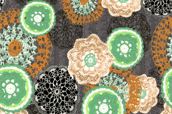 几何花纹复古矢量图服装纺织面料水印数码印花金昌花型素材