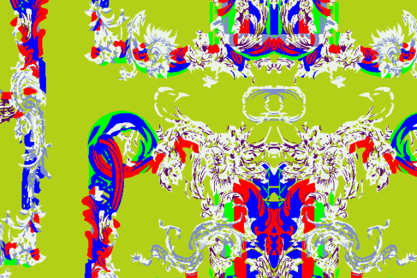 几何花纹拼接矢量图服装纺织面料水印数码印花金昌花型素材