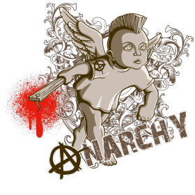 卡通天使字母印花图案服装裁片T恤烫图印花花型素材