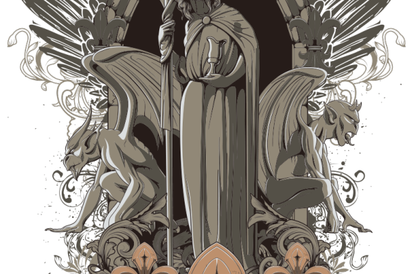 几何花纹字母图案服装裁片T恤烫图印花花型素材