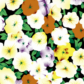 植物花朵拼接矢量图服装纺织面料水印数码印花金昌花型素材