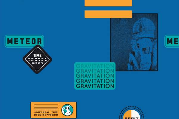 几何字母标签宇航服矢量图服装纺织面料数码印花花型素材