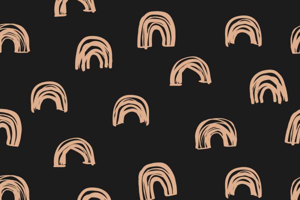 几何线条拱形图案矢量图服装纺织面料数码印花花型素材