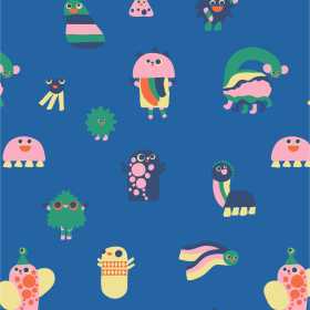 几何儿童卡通印花花型素材服装纺织面料数码印花花型