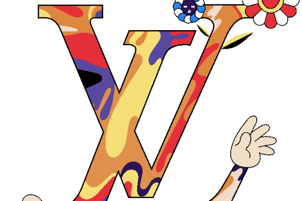 几何卡通LV字母矢量图服装裁片T恤烫图印花花型素材