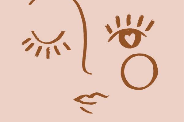 几何条纹拼接脸型眼睛矢量图服装纺织面料数码印花花型素材