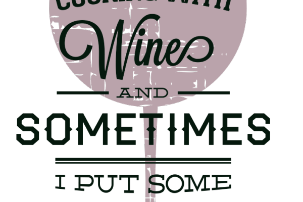 字母酒杯图案服装T恤烫图印花花型素材