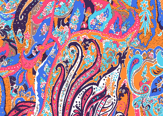 多彩民族几何花纹矢量图服装纺织面料水印数码印花金昌花型素材