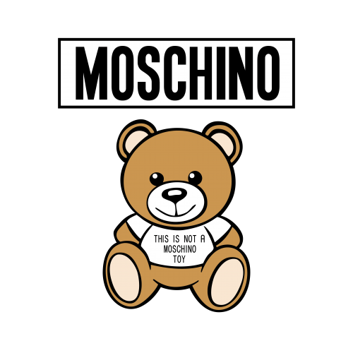 儿童玩具莫斯奇诺棕熊字母TOY图案服装T恤裁片烫图印花花型素材