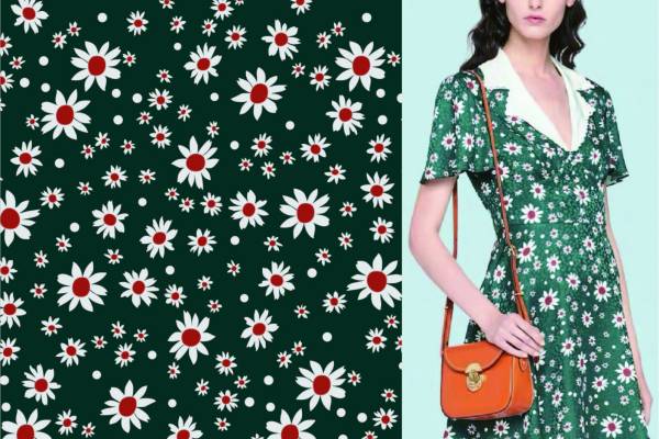 几何植物花朵矢量图服装纺织面料数码印花花型素材