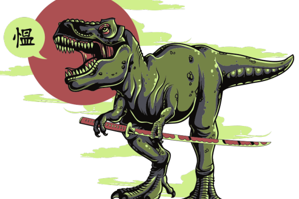 卡通动物恐龙图案服装T恤裁片烫图印花花型素材