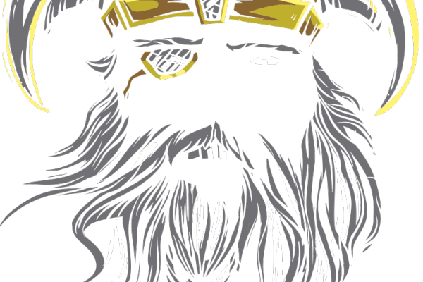 几何人物骑士图案服装T恤裁片烫图印花花型素材