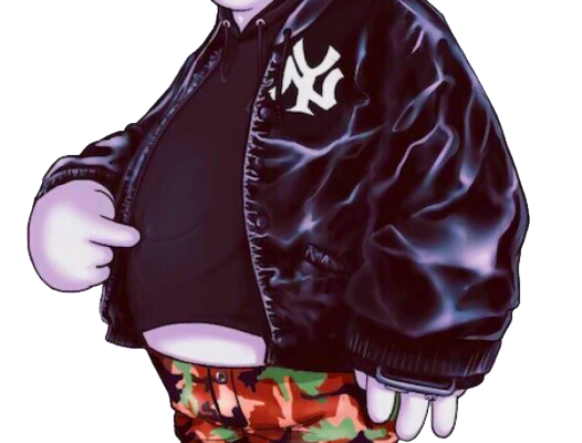 卡通动漫大白免抠图服装T恤裁片烫图印花花型素材