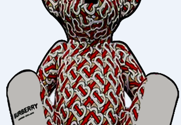 卡通玩偶熊免抠图服装T恤裁片烫图印花花型素材