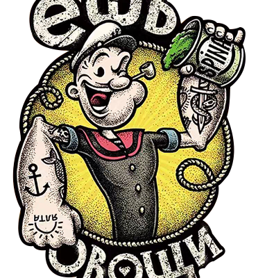 大力水手字母免抠图服装T恤裁片烫图印花花型素材